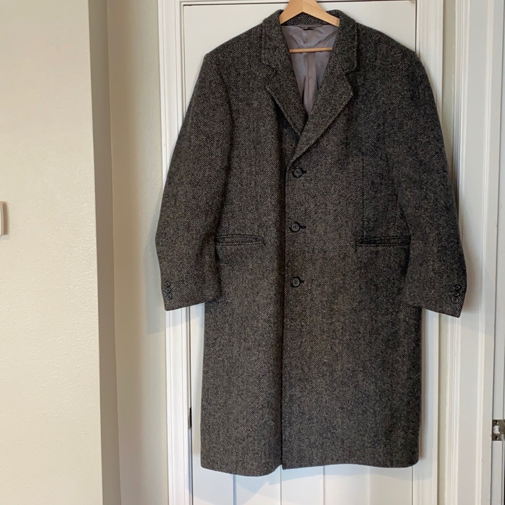 100% Wool Vintage 1960s Long Coat